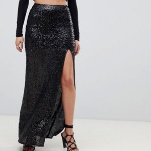 ASOS Sequin Maxi Skirt